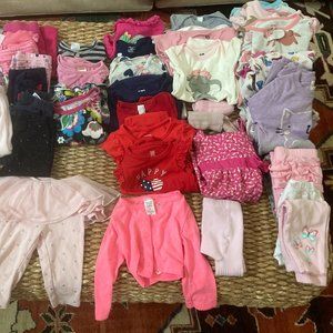 Carters, HB, Gap Baby Girl Clothing Lot Various Size 0-12 months